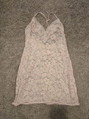 NWOT Sheer Lace Chemise Nightgown LAST CHANCE